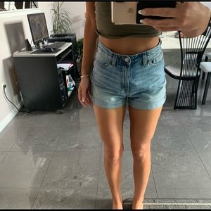Mom High-Rise denim shorts from Urban Outfitters.